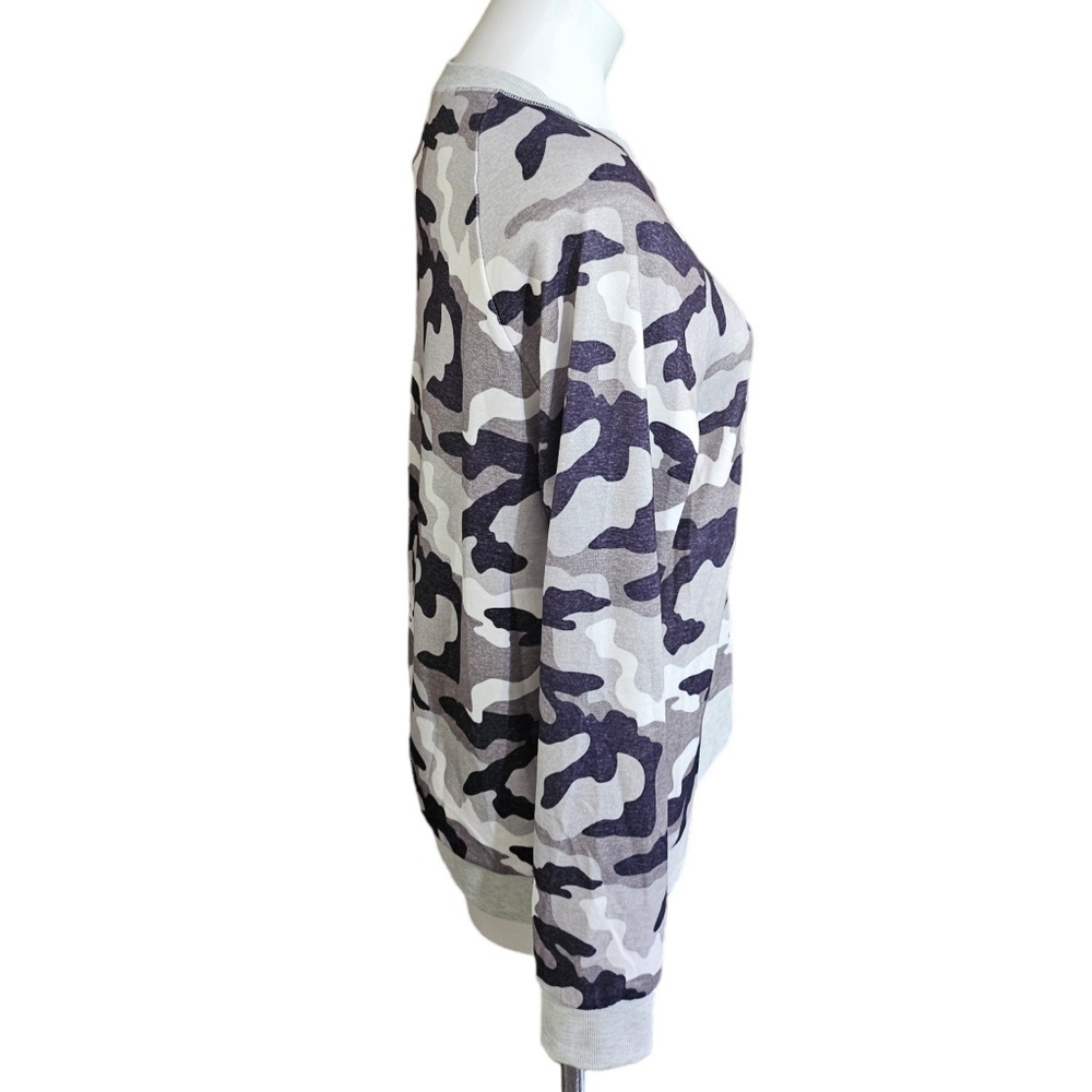 Gray Camo Lightweight Sweatshirt Size L - Picture 2 of 9